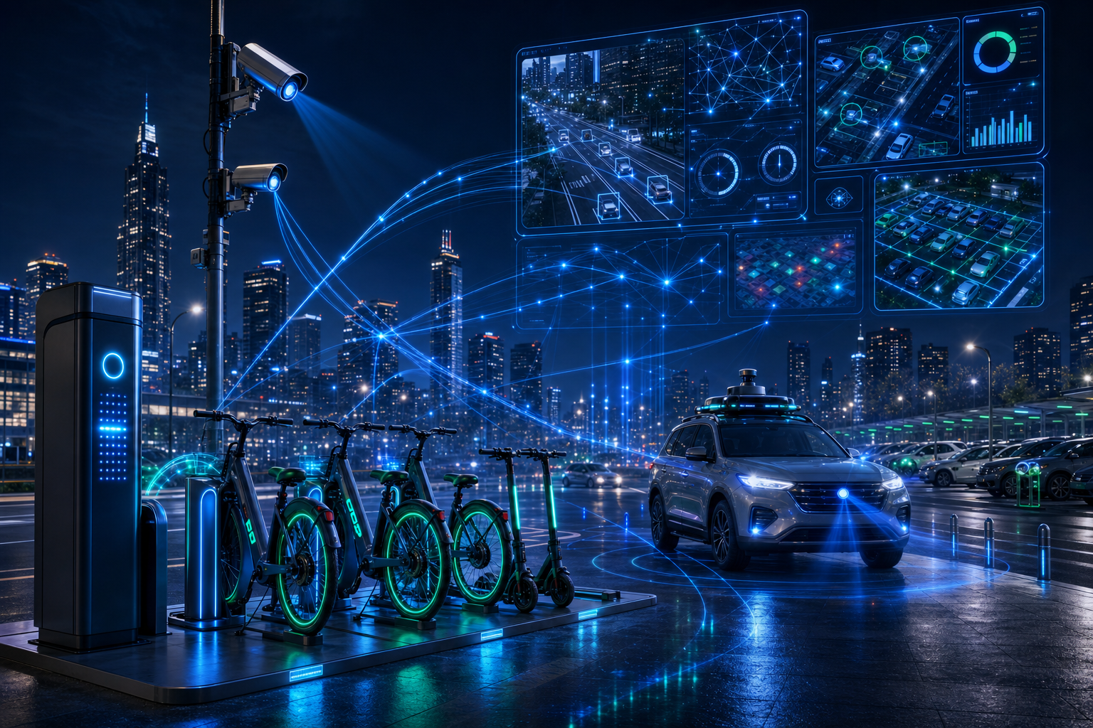 Ecossistema integrado de mobilidade urbana - Bikeep, Olho Vivo Patrol e Olho Vivo Parking conectados