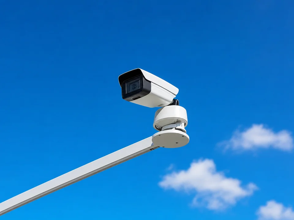 Fixed camera installed to observe the occupancy of a group of parking spaces