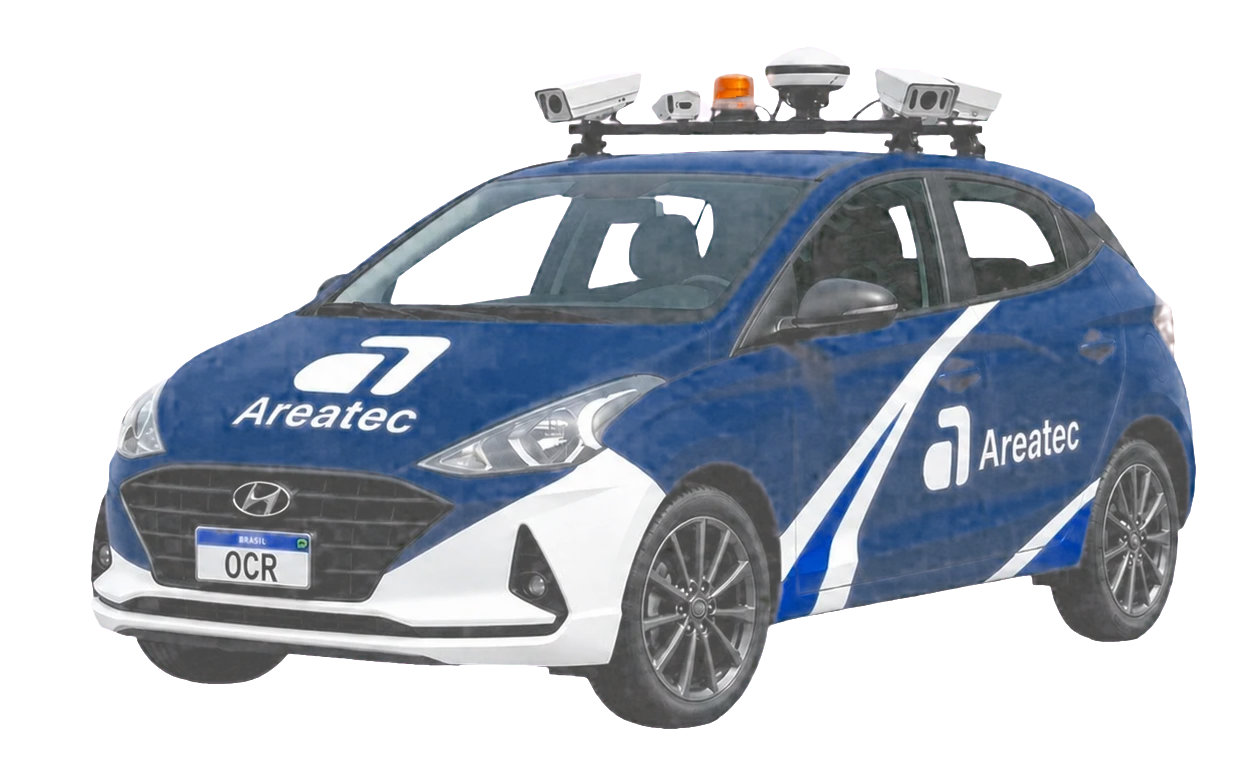 Veículo Olho Vivo Patrol da Areatec equipado com câmeras e processamento embarcado para leitura OCR em rota