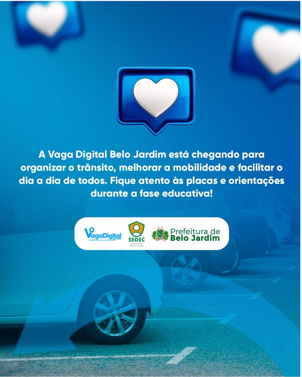 Belo Jardim implanta o estacionamento rotativo Vaga Digital