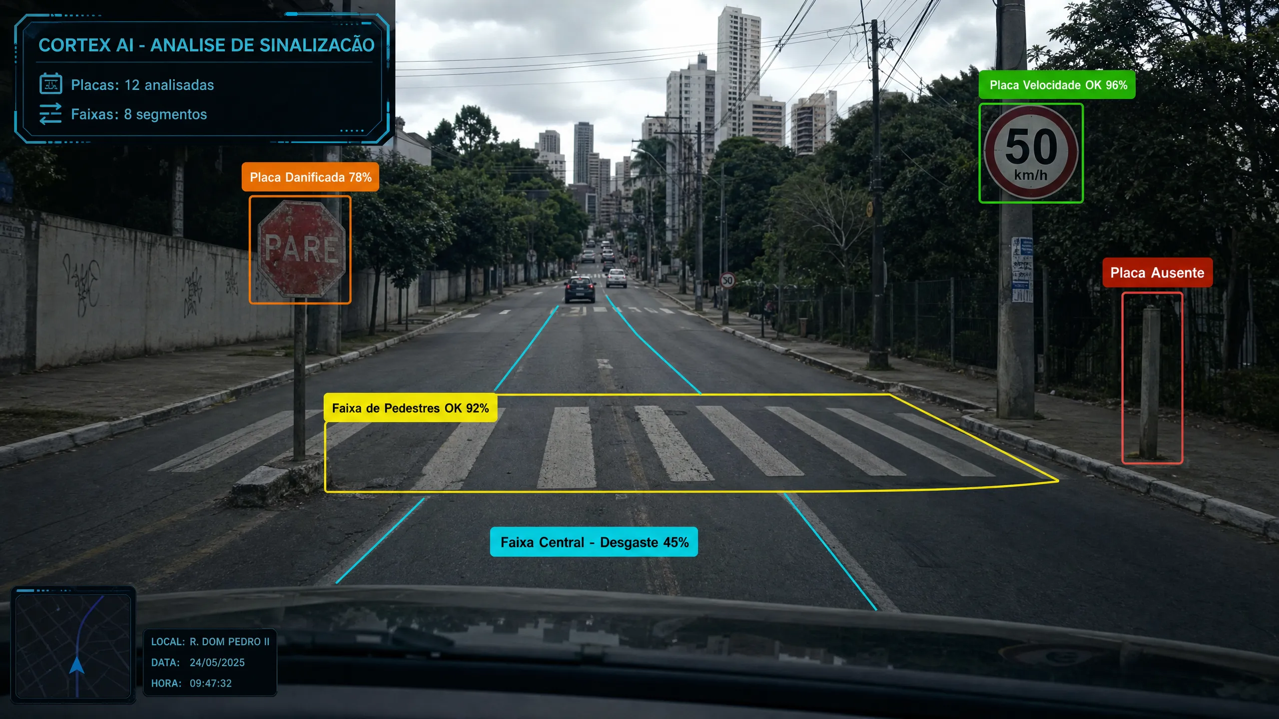 Zeladoria urbana: como o veículo CORTEX inventaria a cidade